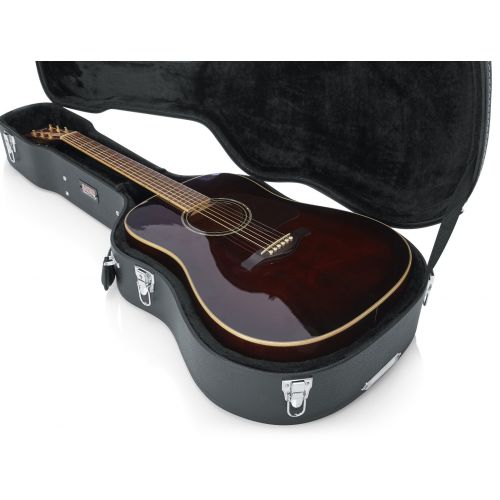 Кейс для акустической гитары Gator GW-DREAD Dreadnought Guitar Deluxe Wood Case